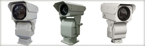Υπέρυθρη κάμερα θερμικής λήψης εικόνων PTZ, μη ψυχόμενη αδιάβροχη μεγάλης απόστασης κάμερα CCTV