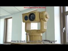 Στρατιωτικό σύστημα θερμικής επιτήρησης PTZ Υπέρυθρη κάμερα ασφαλείας μεγάλης εμβέλειας