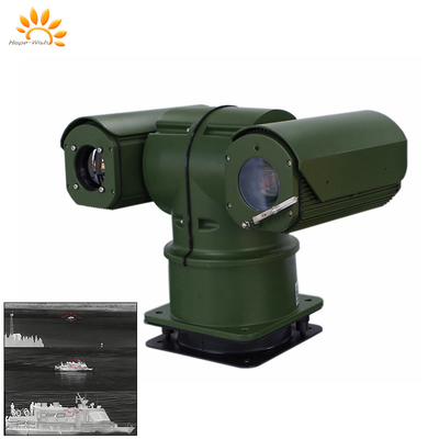 Δύο αισθητήρες κάμερα σχήματος Τ Ptz Laser Infrared Thermal Camera Module 360° Pan Range για παρακολούθηση